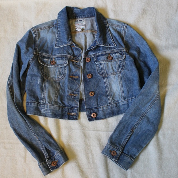 Old Navy Jackets & Blazers - Old Navy Cropped blue jean jacket